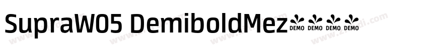 SupraW05 DemiboldMez字体转换